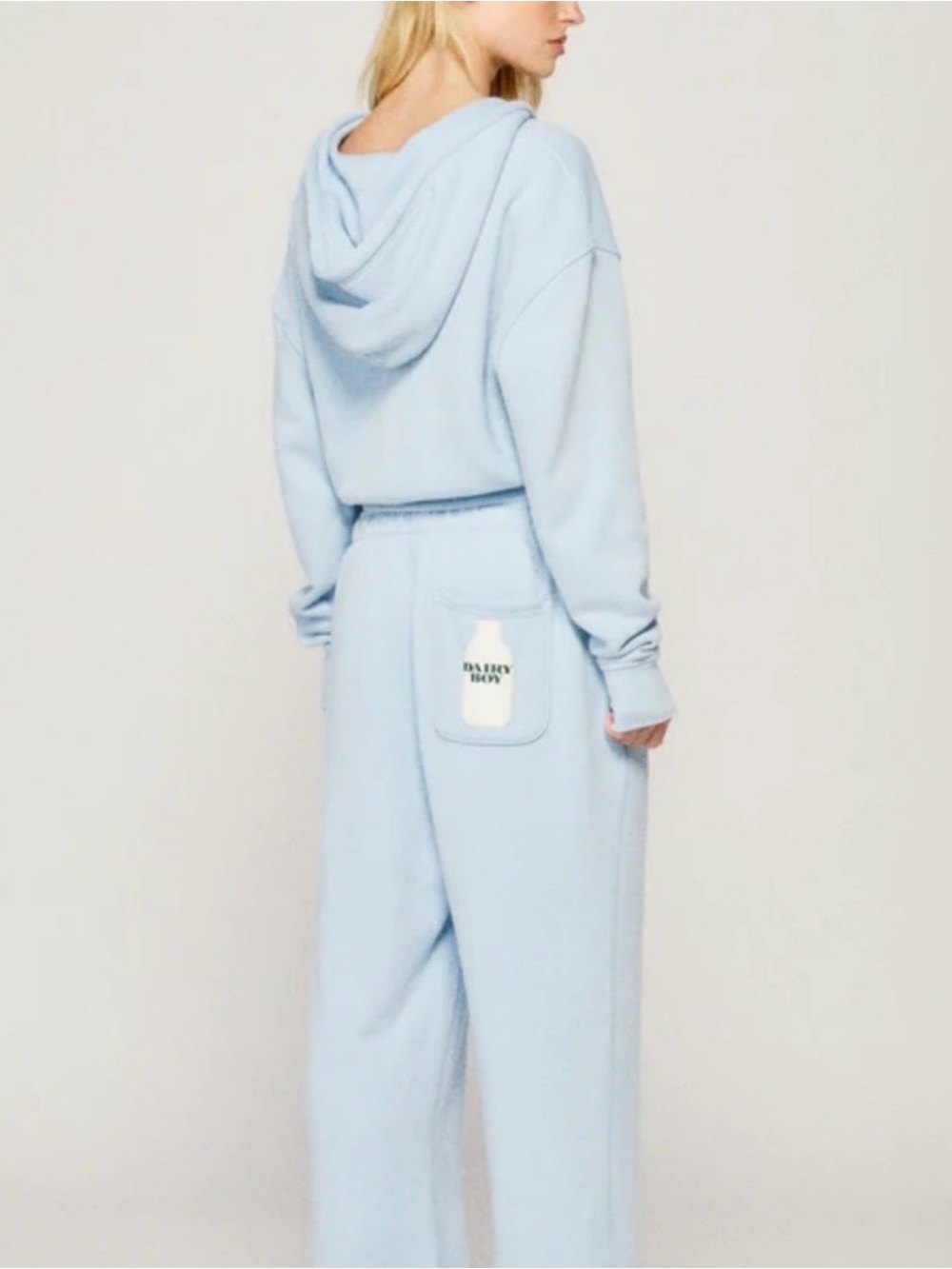 Baby Boy Light Blue Relaxed Jogger Pants